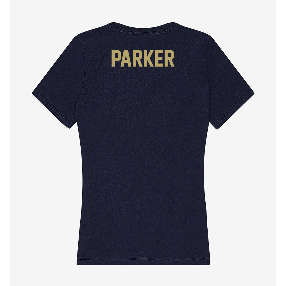 UC Davis - NCAA Men's Track & Field : Kit Parker - Women's V-Neck T-Shirt-1