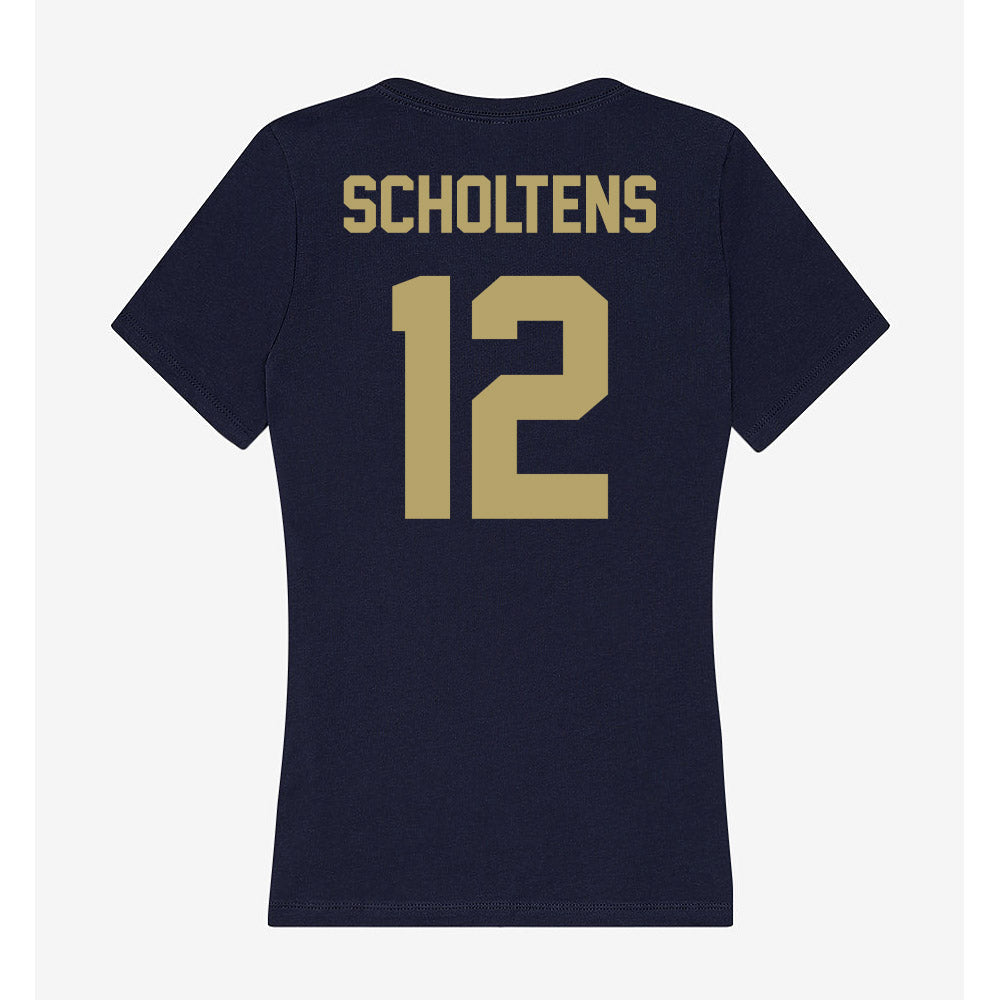 UC Davis - NCAA Softball : Maia Scholtens - Women's V-Neck T-Shirt-1