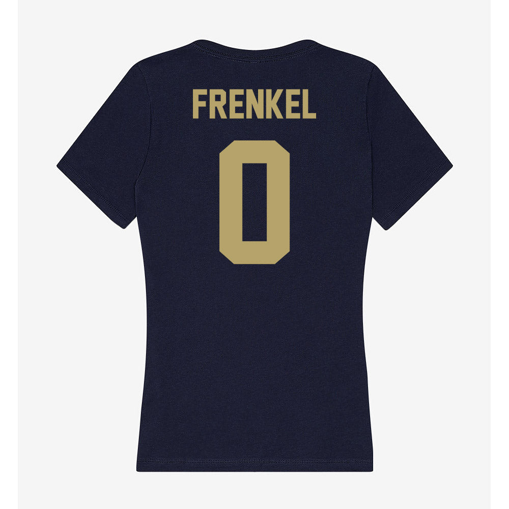 UC Davis - NCAA Women's Soccer : Dina Frenkel - Women's V-Neck T-Shirt-1