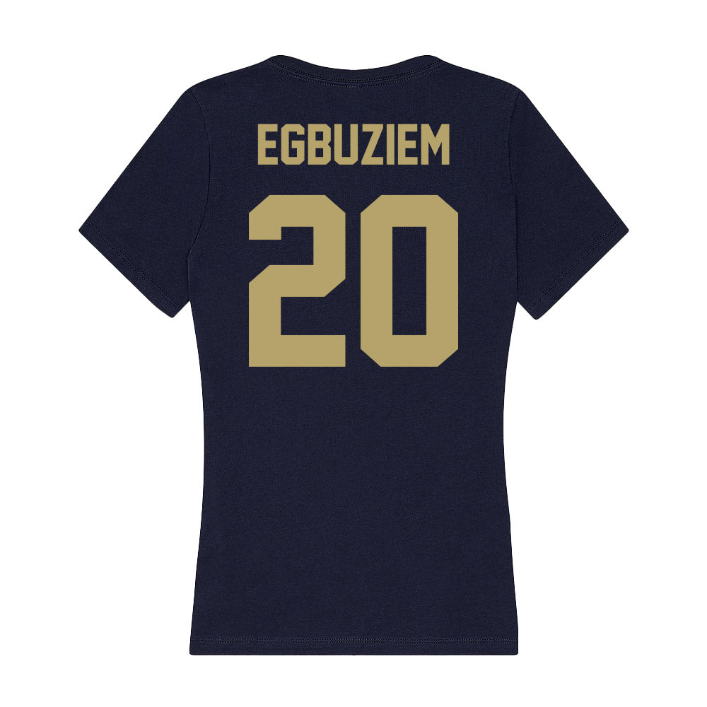 UC Davis - NCAA Women's Track & Field : Chinyere Egbuziem - Women's V-Neck T-Shirt-1