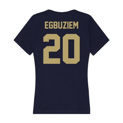 UC Davis - NCAA Women's Track & Field : Chinyere Egbuziem - Women's V-Neck T-Shirt-1