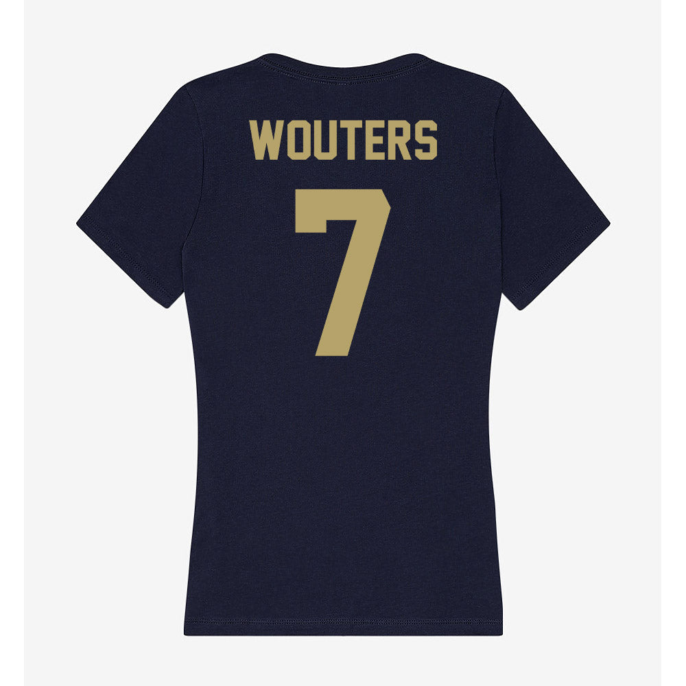 UC Davis - NCAA Men's Soccer : Tristan Wouters - Women's V-Neck T-Shirt-1