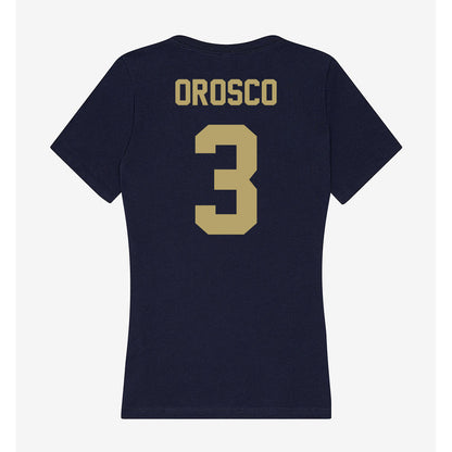 UC Davis - NCAA Men's Soccer : Diego Orosco - Women's V-Neck T-Shirt-1