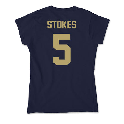 UC Davis - NCAA Men's Basketball : Jalen Stokes - Soft Style Women’s T-Shirt-1