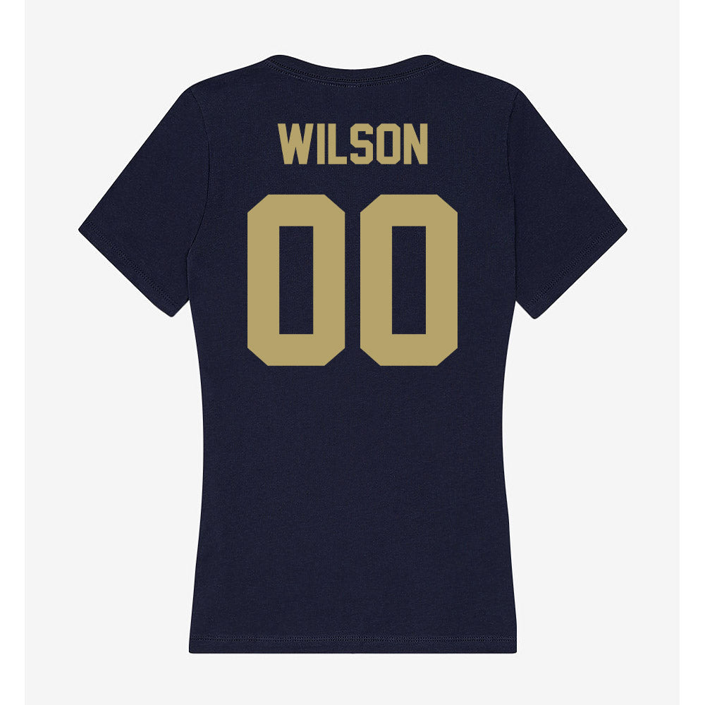 UC Davis - NCAA Men's Soccer : Mekhai Wilson - Women's V-Neck T-Shirt-1