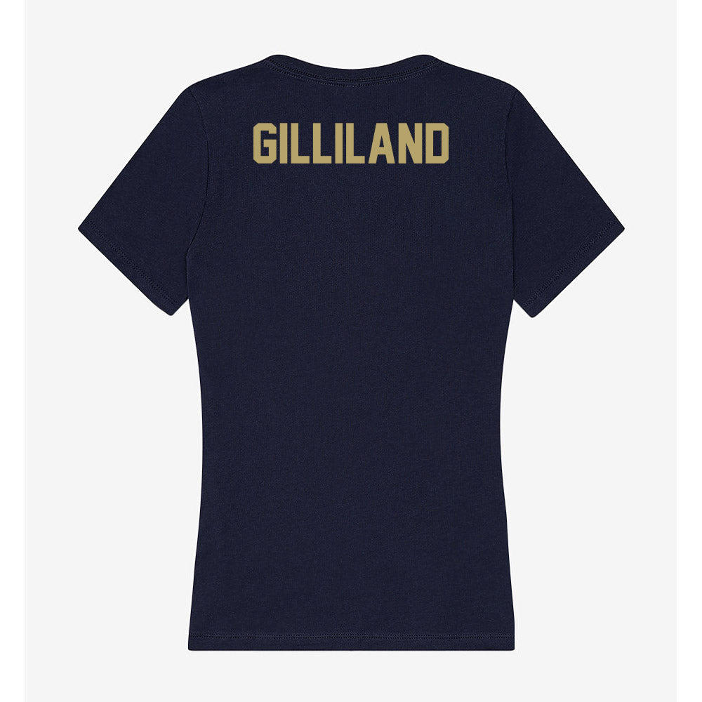 UC Davis - NCAA Equestrian : Marin Gilliland - Women's V-Neck T-Shirt-1