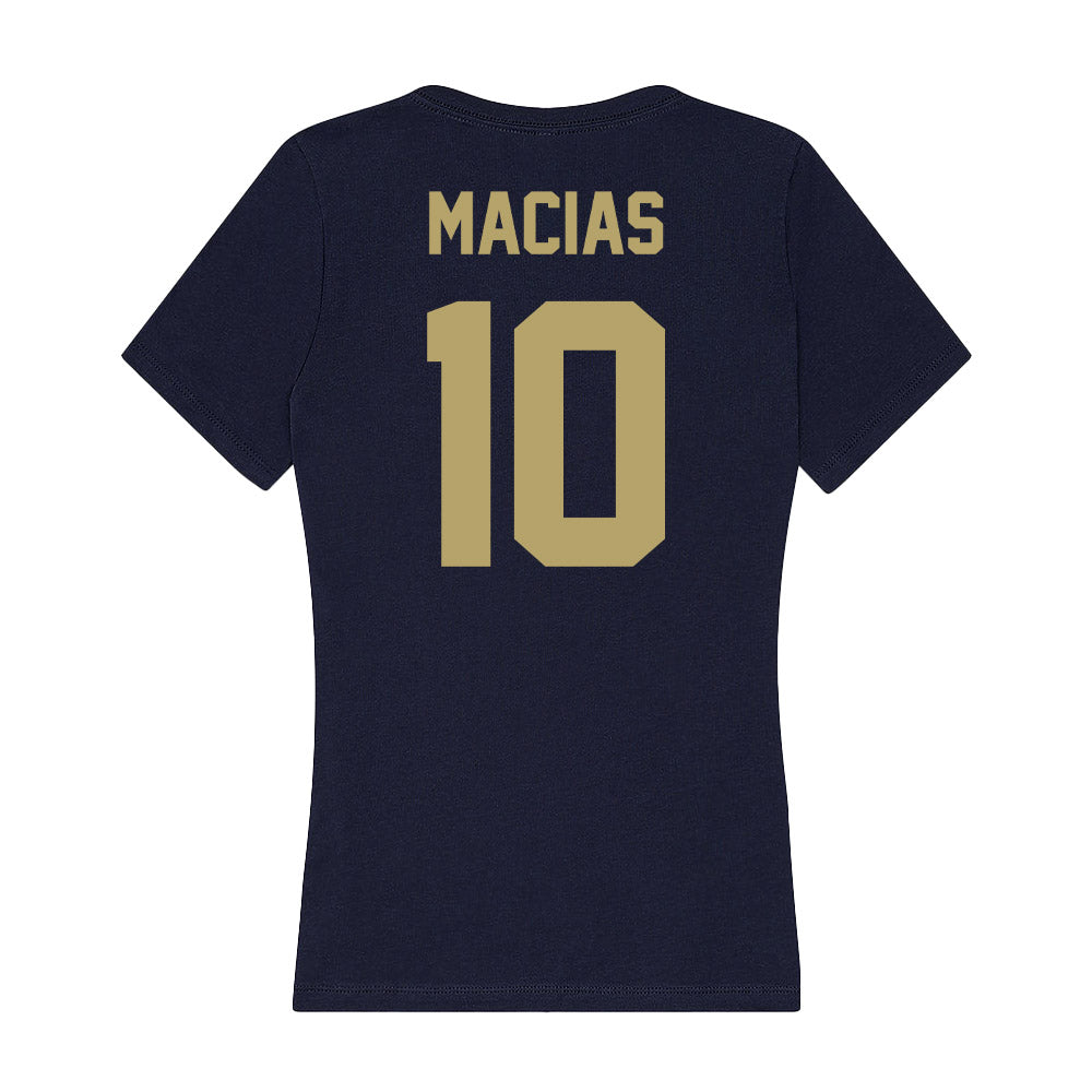 UC Davis - NCAA Softball : Kayla Macias - Women's V-Neck T-Shirt-1