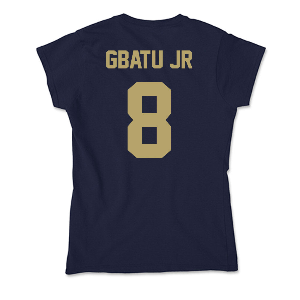 UC Davis - NCAA Football : Samuel Gbatu Jr - Soft Style Women’s T-Shirt-1