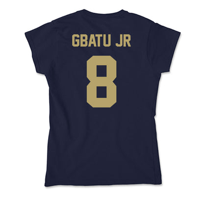 UC Davis - NCAA Football : Samuel Gbatu Jr - Soft Style Women’s T-Shirt-1