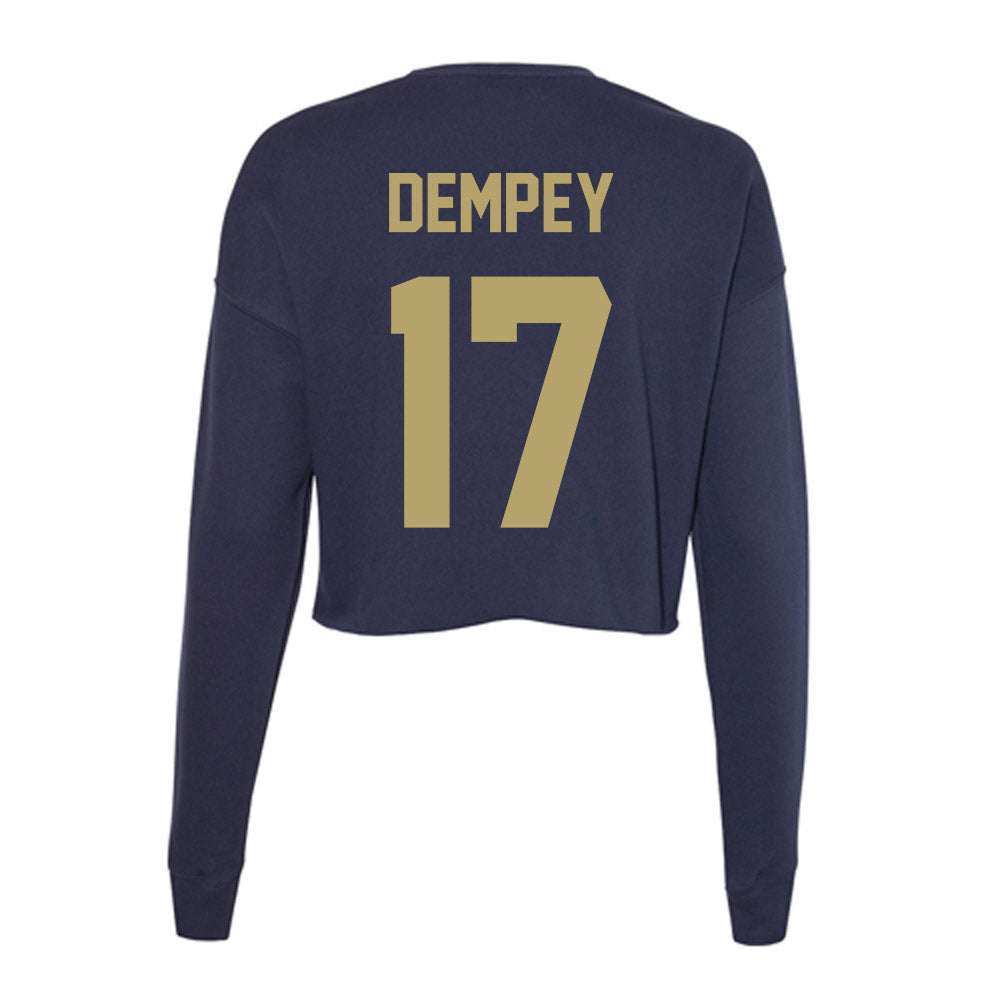 UC Davis - NCAA Women's Field Hockey : Jamie Dempey - Women's Cropped Crew Fleece-1