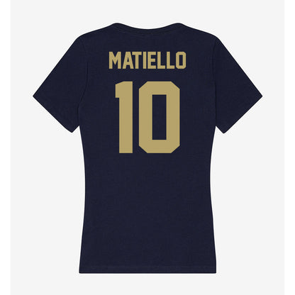 UC Davis - NCAA Men's Soccer : Rafael Matiello - Women's V-Neck T-Shirt-1