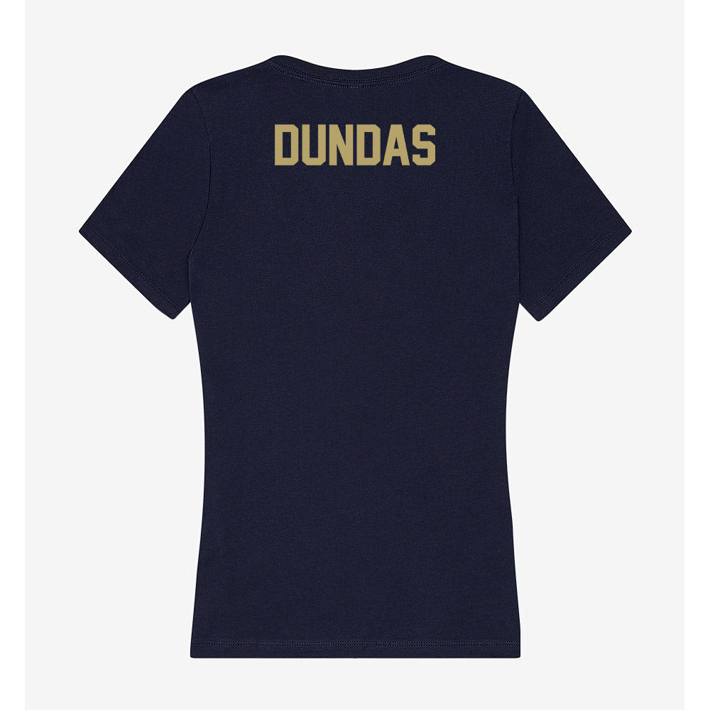 UC Davis - NCAA Equestrian : Katya Dundas - Women's V-Neck T-Shirt-1