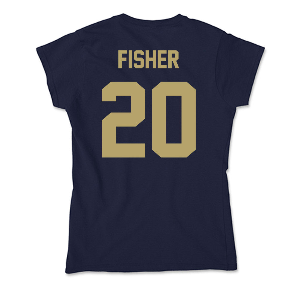 UC Davis - NCAA Football : Jordan Fisher - Soft Style Women’s T-Shirt-1