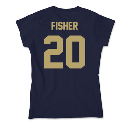 UC Davis - NCAA Football : Jordan Fisher - Soft Style Women’s T-Shirt-1