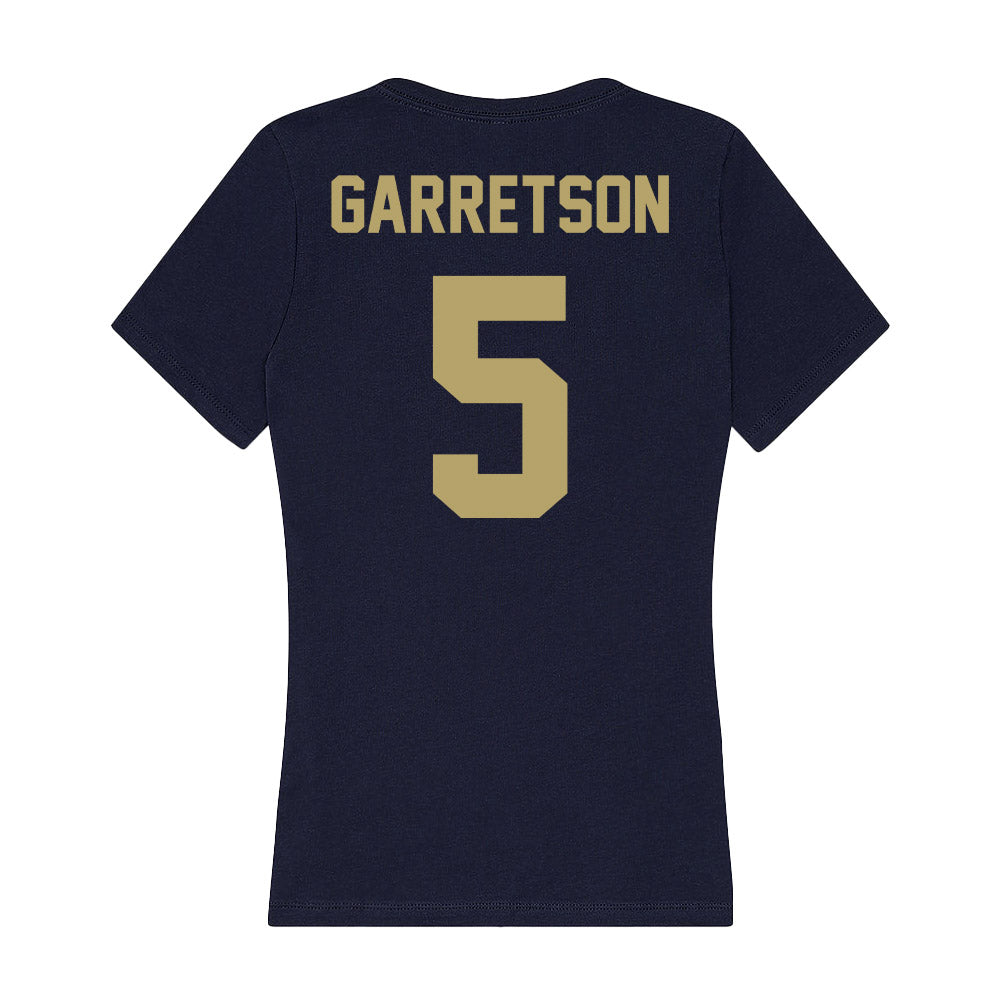 UC Davis - NCAA Football : Grant Garretson - Women's V-Neck T-Shirt-1