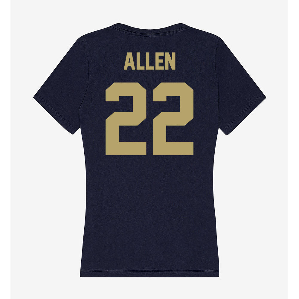 UC Davis - NCAA Football : Charlie Allen - Women's V-Neck T-Shirt-1