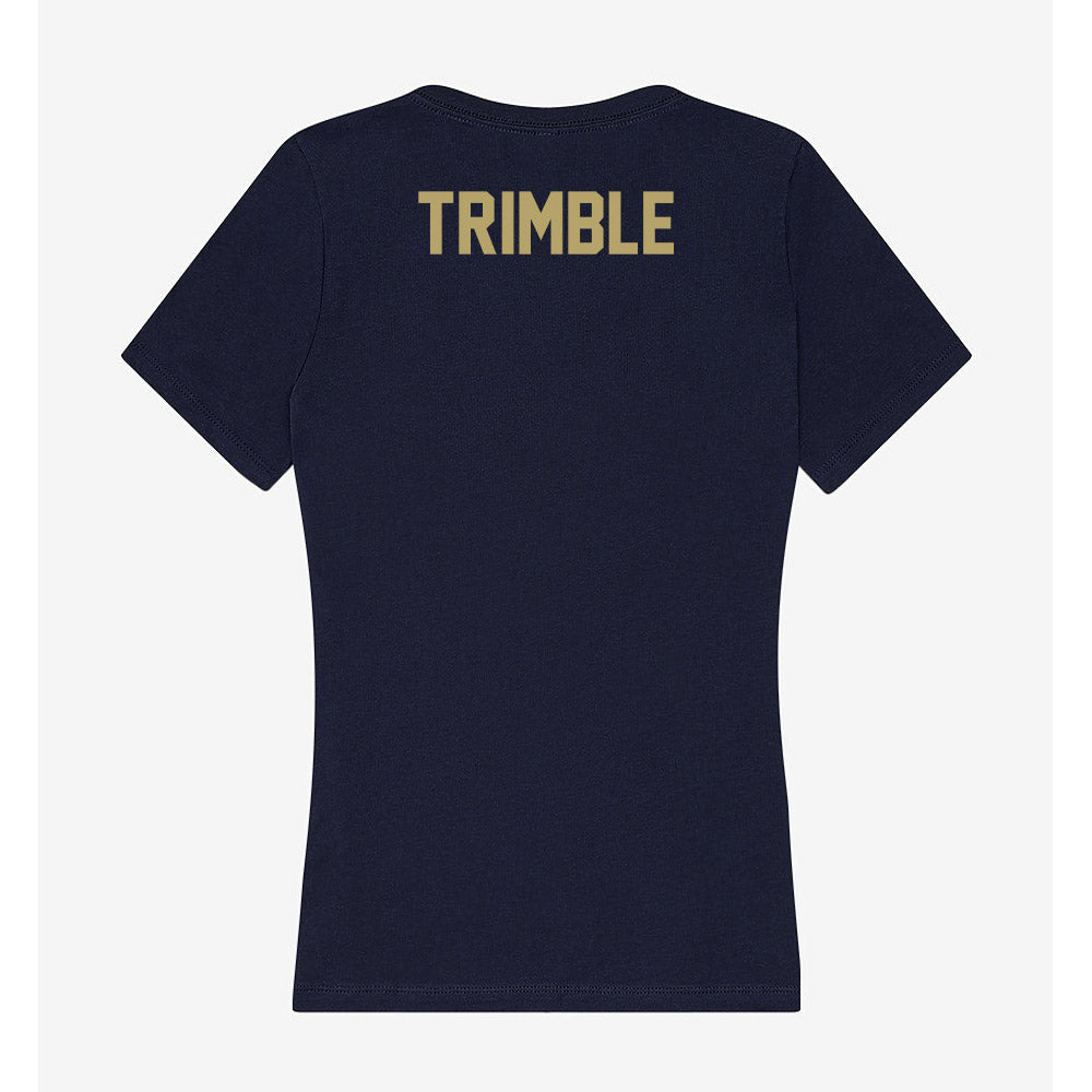 UC Davis - NCAA Equestrian : Mylea Trimble - Women's V-Neck T-Shirt-1