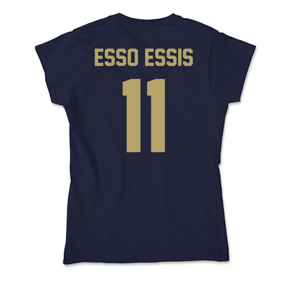UC Davis - NCAA Men's Basketball : Ylan Esso Essis - Soft Style Women’s T-Shirt-1