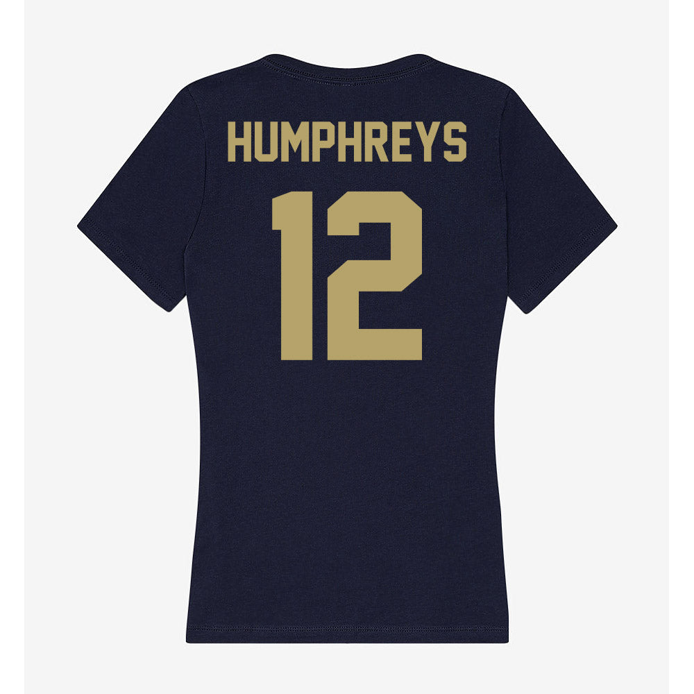 UC Davis - NCAA Women's Soccer : Summer Humphreys - Women's V-Neck T-Shirt-1