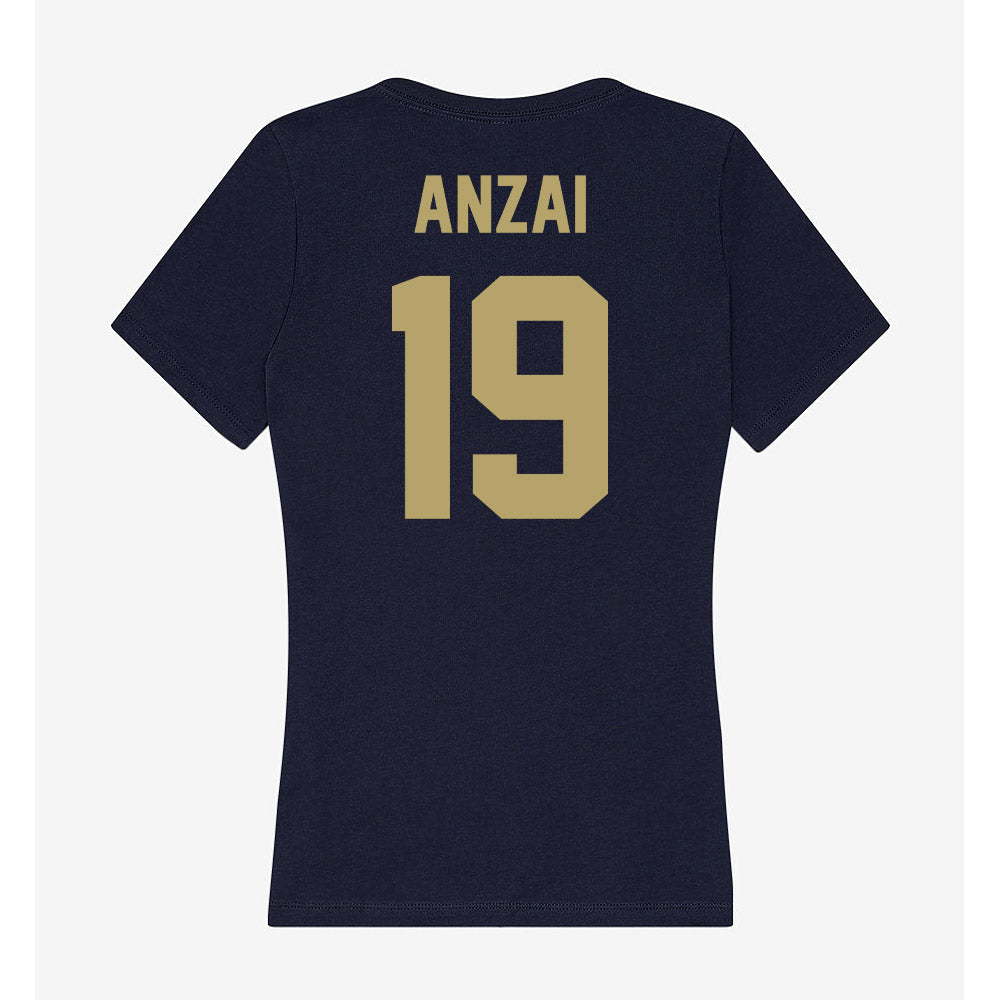 UC Davis - NCAA Baseball : Keenan Anzai - Women's V-Neck T-Shirt-1