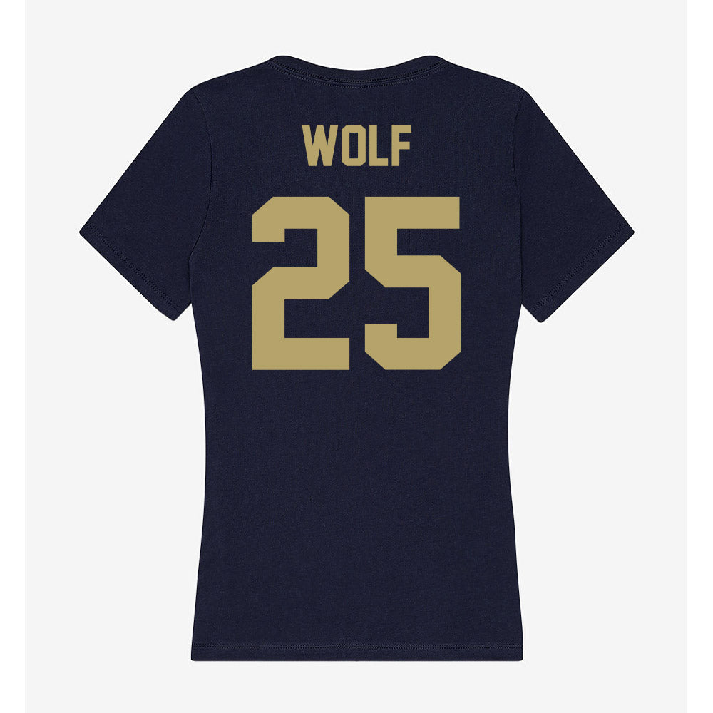 UC Davis - NCAA Men's Water Polo : Cassius Wolf - Women's V-Neck T-Shirt-1