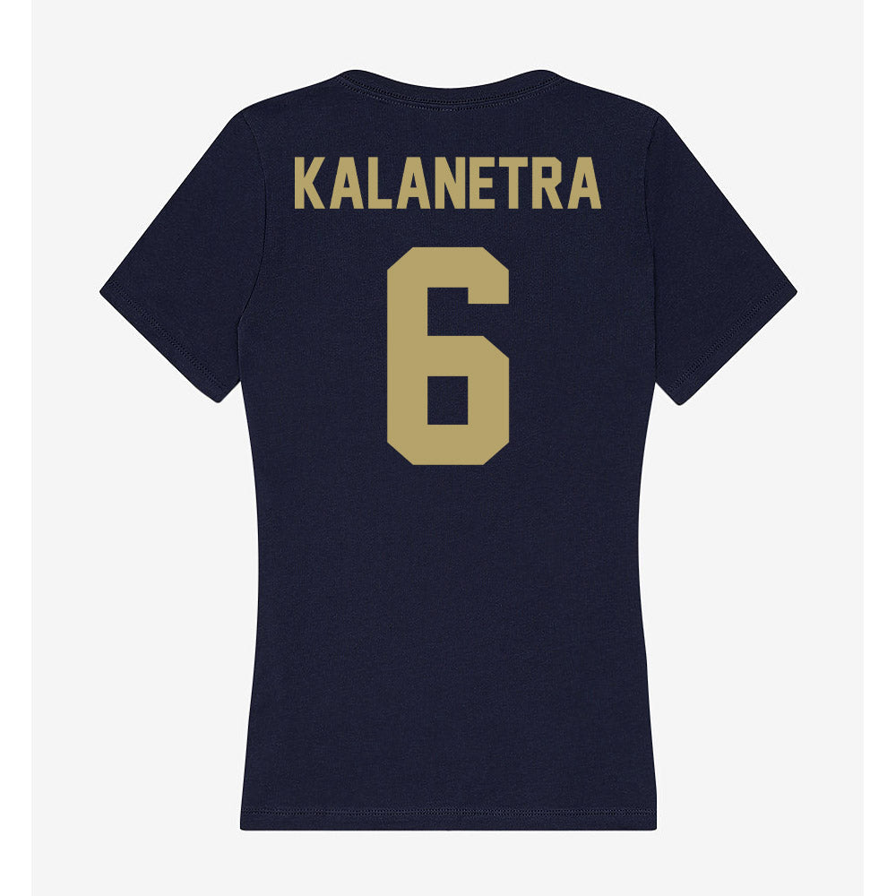 UC Davis - NCAA Softball : Naomi Kalanetra - Women's V-Neck T-Shirt-1