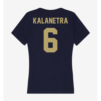 UC Davis - NCAA Softball : Naomi Kalanetra - Women's V-Neck T-Shirt-1