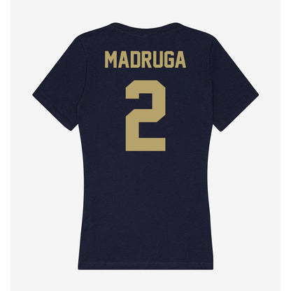 UC Davis - NCAA Football : Macray Madruga - Women's V-Neck T-Shirt-1