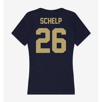 UC Davis - NCAA Baseball : Bryson Schelp - Women's V-Neck T-Shirt-1