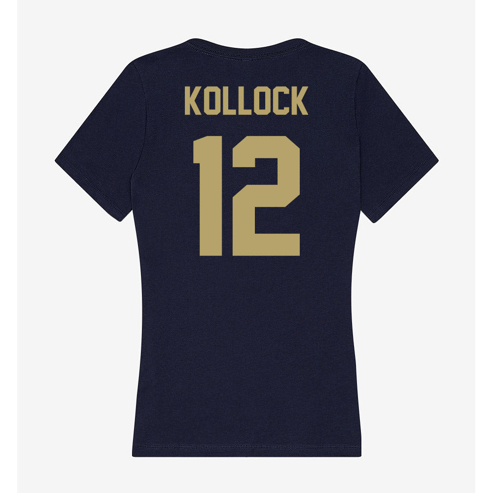 UC Davis - NCAA Football : Jackson Kollock - Women's V-Neck T-Shirt-1