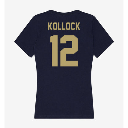 UC Davis - NCAA Football : Jackson Kollock - Women's V-Neck T-Shirt-1