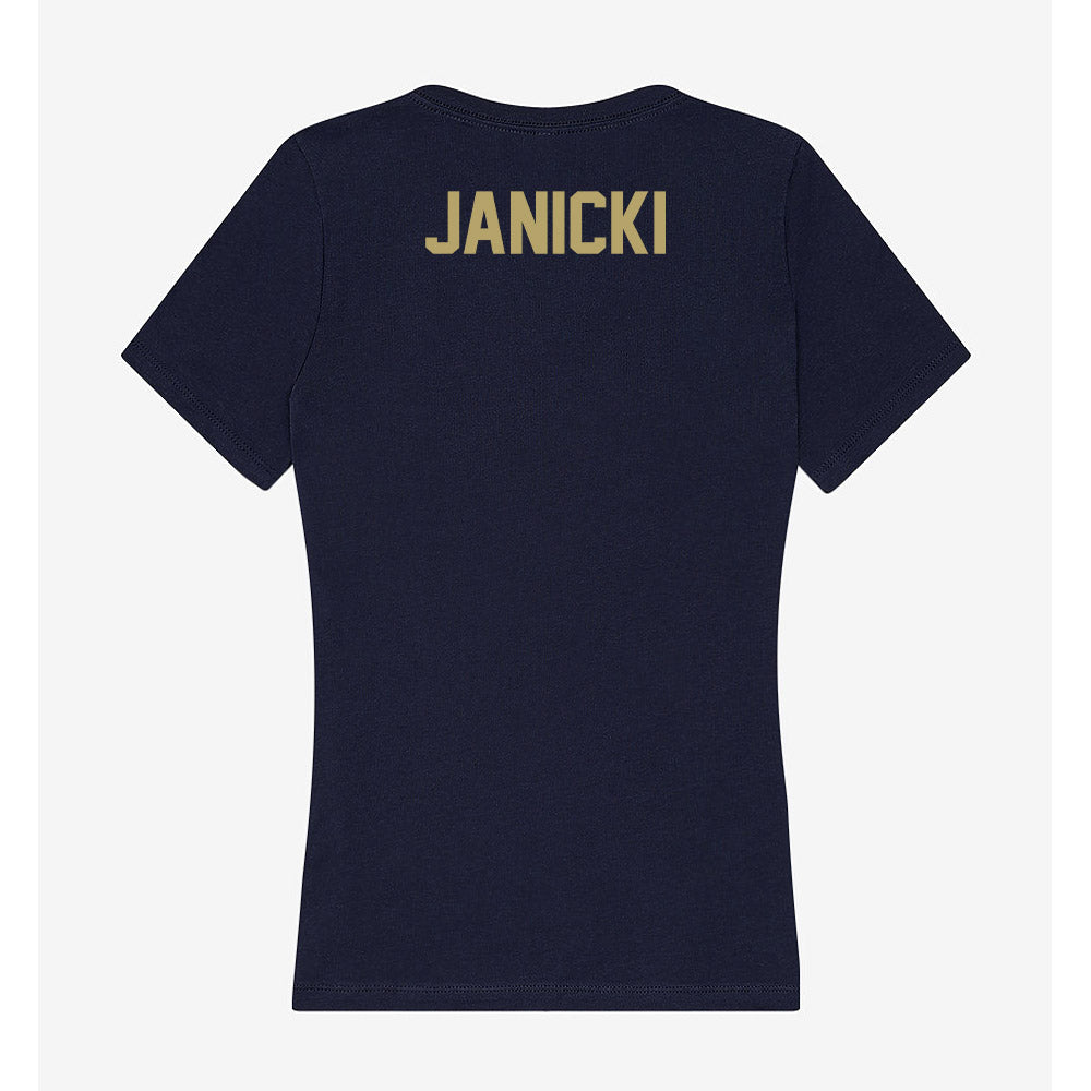 UC Davis - NCAA Equestrian : Hannah Janicki - Women's V-Neck T-Shirt-1