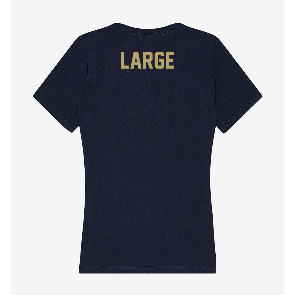 UC Davis - NCAA Women's Track & Field : Haley Large - Women's V-Neck T-Shirt-1