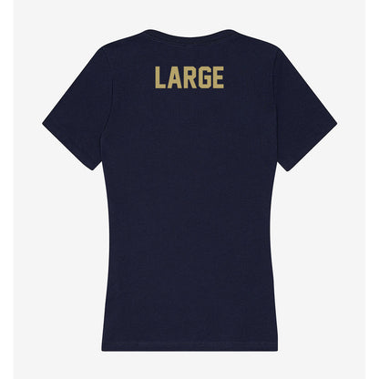 UC Davis - NCAA Women's Track & Field : Haley Large - Women's V-Neck T-Shirt-1