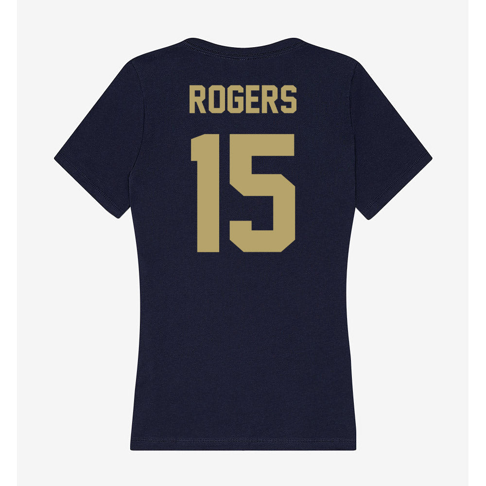 UC Davis - NCAA Football : Jordan Rogers - Women's V-Neck T-Shirt-1