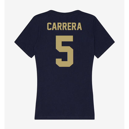 UC Davis - NCAA Men's Water Polo : Jacob Carrera - Women's V-Neck T-Shirt-1