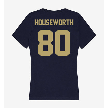 UC Davis - NCAA Football : Jake Houseworth - Women's V-Neck T-Shirt-1
