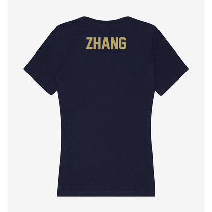 UC Davis - NCAA Men's Golf : Zhenxian Zhang - Women's V-Neck T-Shirt-1