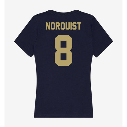 UC Davis - NCAA Softball : Annika Norquist - Women's V-Neck T-Shirt-1