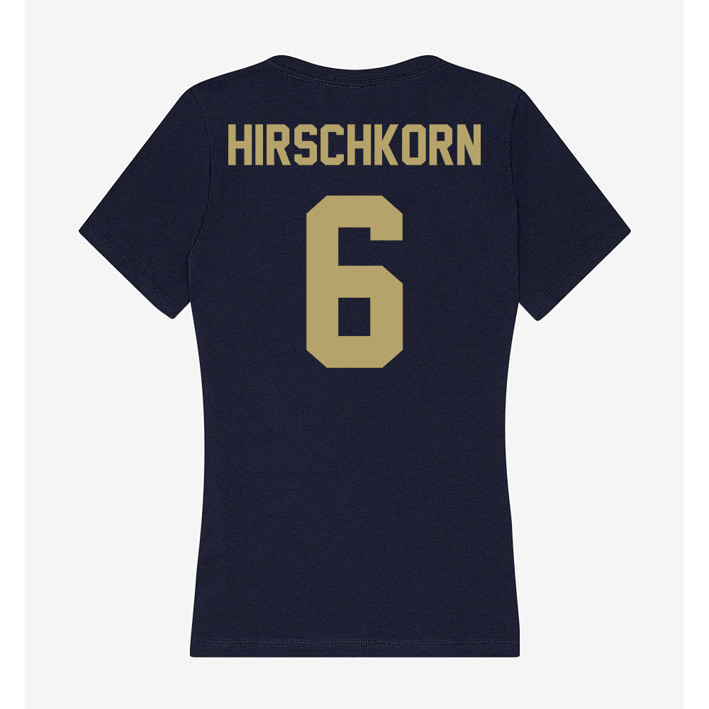 UC Davis - NCAA Baseball : Houston Hirschkorn - Women's V-Neck T-Shirt-1