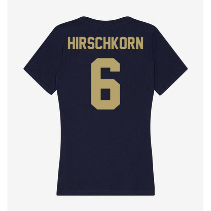 UC Davis - NCAA Baseball : Houston Hirschkorn - Women's V-Neck T-Shirt-1