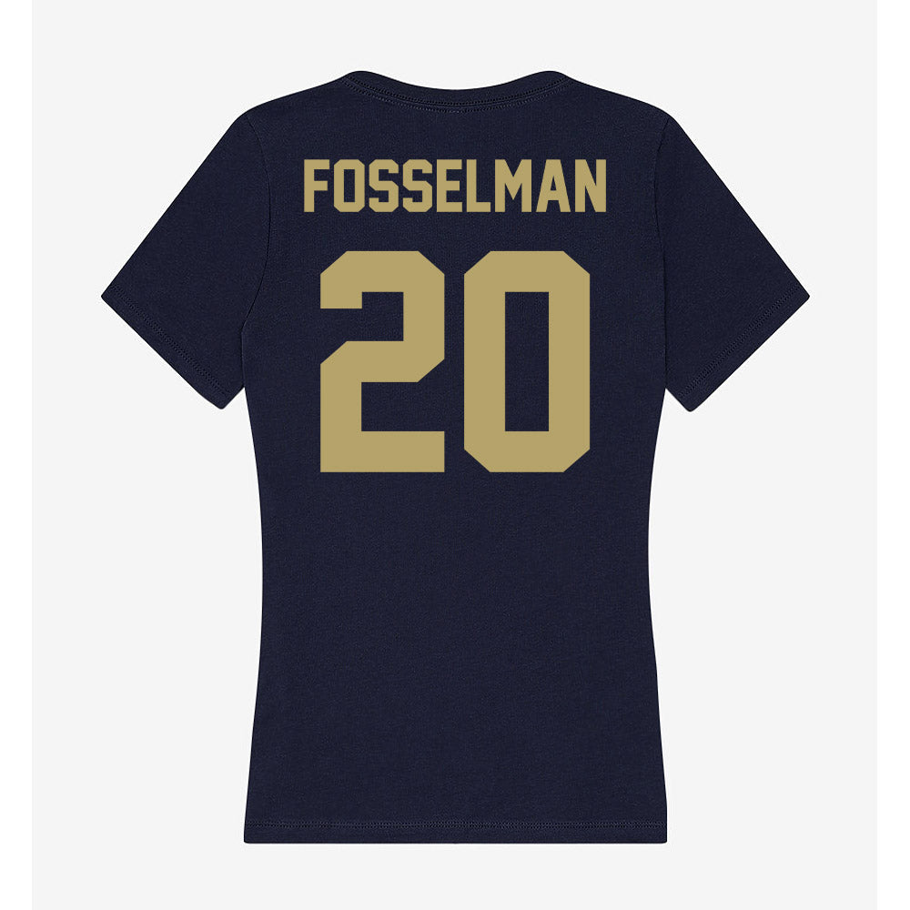 UC Davis - NCAA Men's Water Polo : Will Fosselman - Women's V-Neck T-Shirt-1