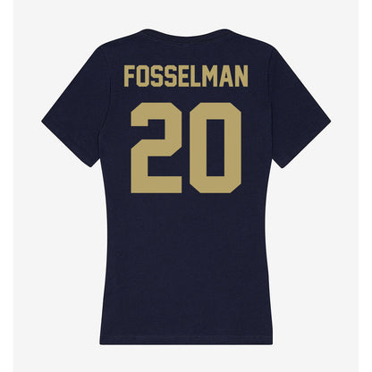 UC Davis - NCAA Men's Water Polo : Will Fosselman - Women's V-Neck T-Shirt-1