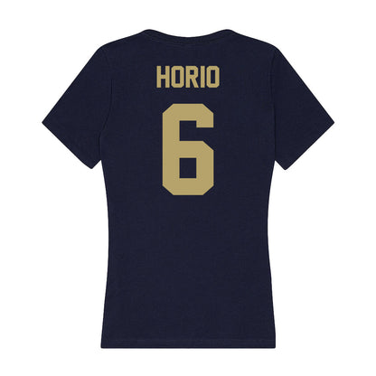 UC Davis - NCAA Men's Soccer : Declan Horio - Women's V-Neck T-Shirt-1