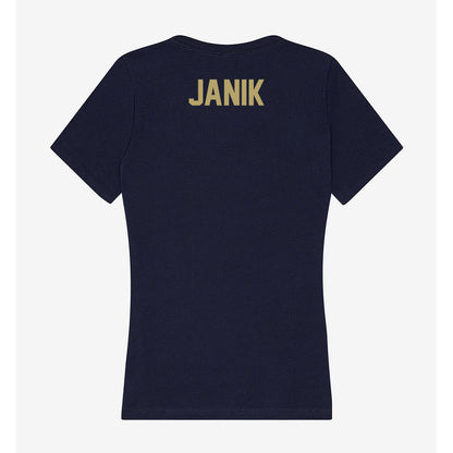UC Davis - NCAA Women's Track & Field : Dominika Janik - Women's V-Neck T-Shirt-1