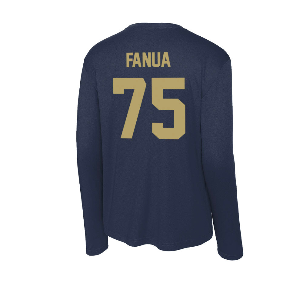 UC Davis - NCAA Football : Henry Fanua - Activewear Long Sleeve T-Shirt-1