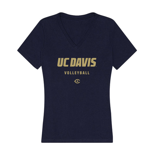 UC Davis - NCAA Women's Volleyball : Jada Johnson - Women's V-Neck T-Shirt-0