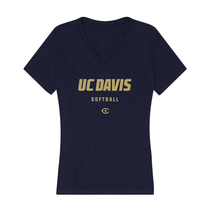 UC Davis - NCAA Softball : Grace Kilday - Women's V-Neck T-Shirt-0