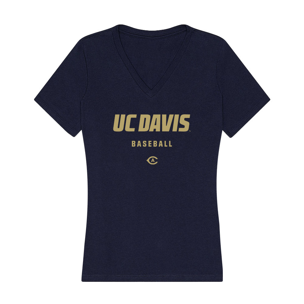 UC Davis - NCAA Baseball : Bryson Schelp - Women's V-Neck T-Shirt-0