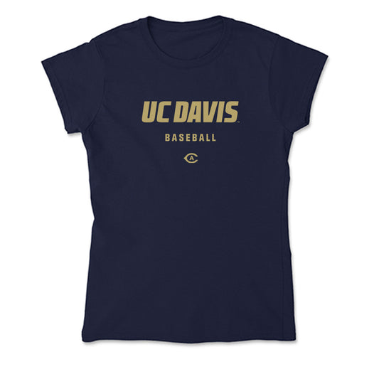 UC Davis - NCAA Baseball : Logan Mosman - Soft Style Women’s T-Shirt-0